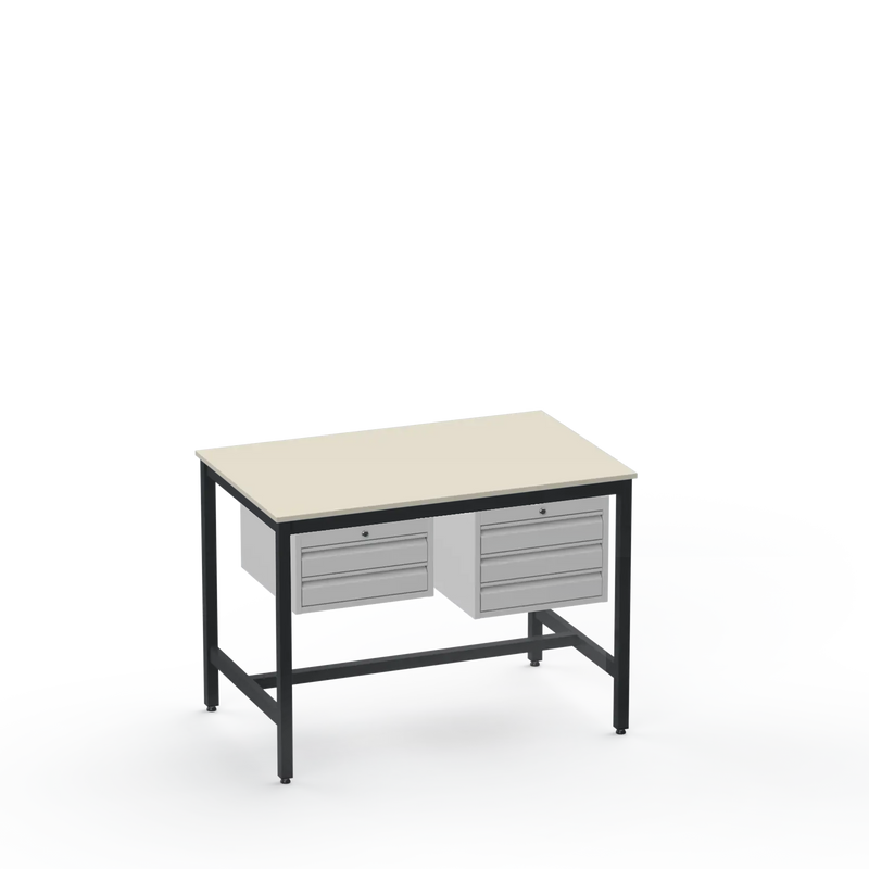 Electronics ESD Workbench | Anti-Static Worktop | 2 Drawers & 3 Drawers