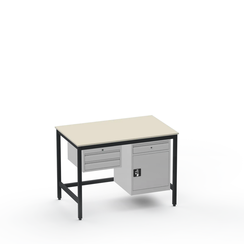 Electronics ESD Workbench | Anti-Static Worktop | 2 Drawers & Cupboard With Drawer
