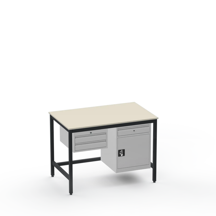 Electronics ESD Workbench | Anti-Static Worktop | 2 Drawers & Cupboard With Drawer