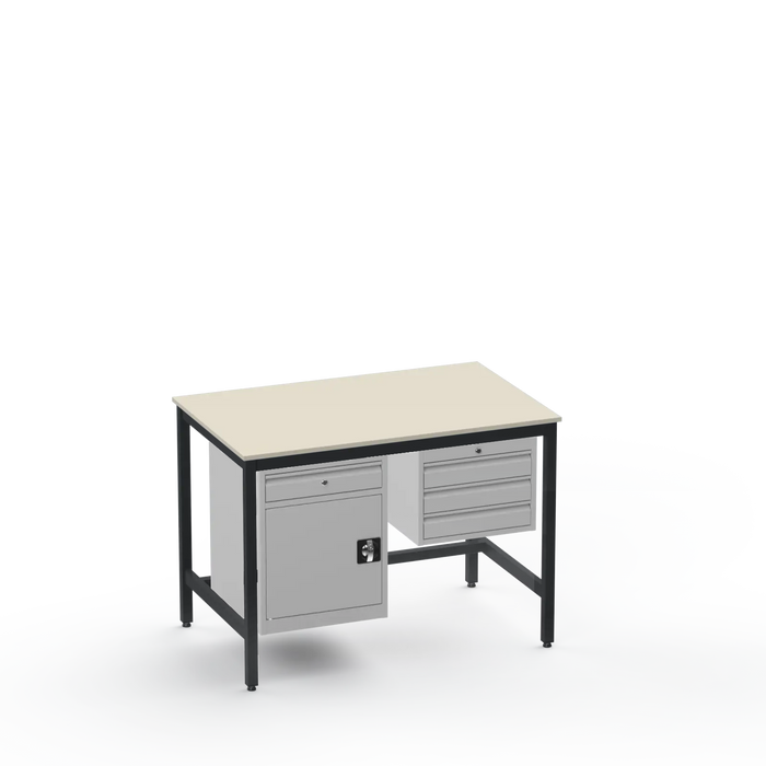 Electronics ESD Workbench | Anti-Static Worktop | Cupboard With Drawer & 3 Drawers