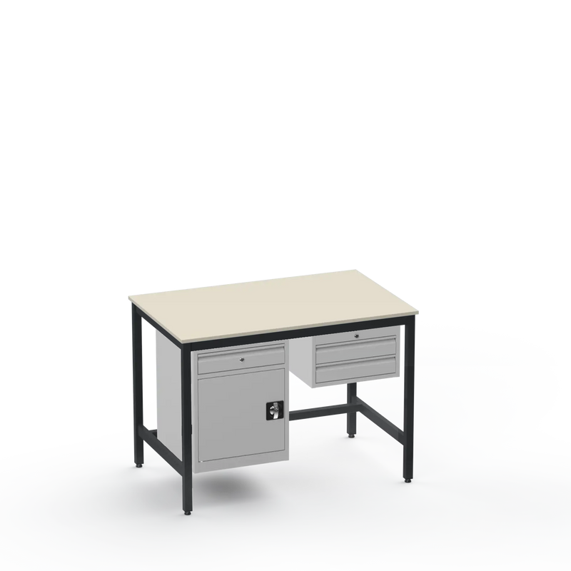 Electronics ESD Workbench | Anti-Static Worktop | Cupboard With Drawer & 2 Drawers