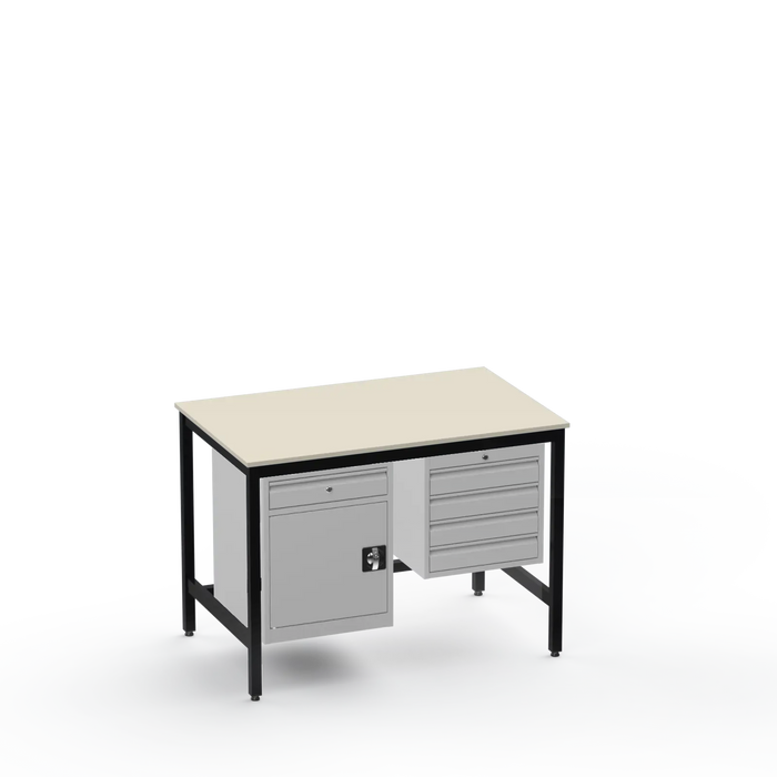 Electronics ESD Workbench | Anti-Static Worktop | Cupboard With Drawer & 4 Drawers