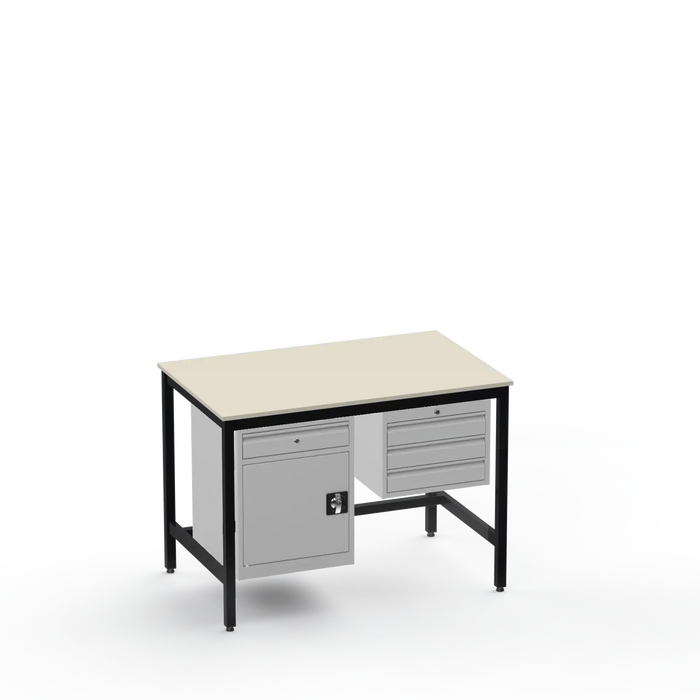 Electronics ESD Workbench | Anti-Static Worktop | Cupboard With Drawer & 3 Drawers