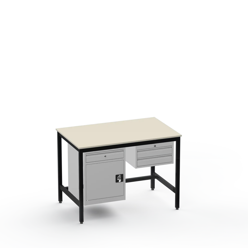Electronics ESD Workbench | Anti-Static Worktop | Cupboard With Drawer & 2 Drawers