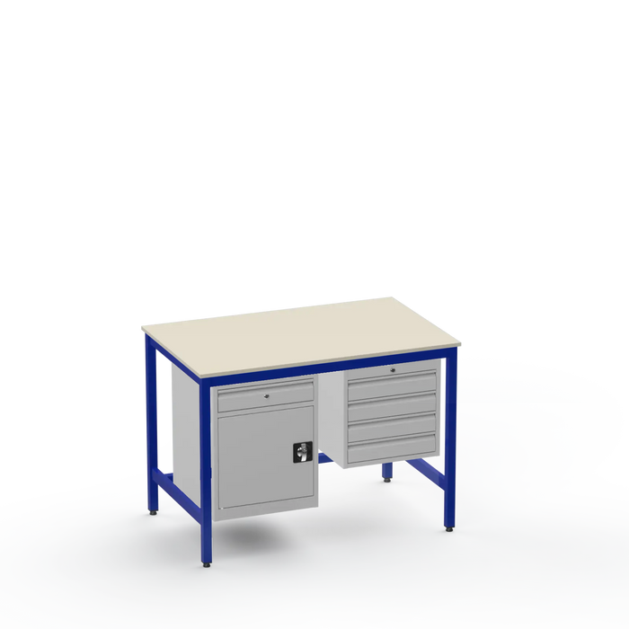 Electronics ESD Workbench | Anti-Static Worktop | Cupboard With Drawer & 4 Drawers