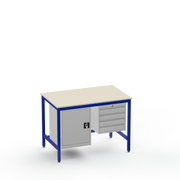 Electronics ESD Workbench | Anti-Static Worktop | Cupboard & 4 Drawers