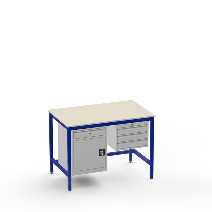 Electronics ESD Workbench | Anti-Static Worktop | Cupboard With Drawer & 3 Drawers