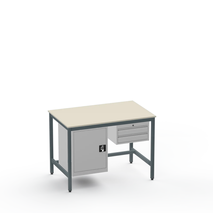Electronics ESD Workbench | Anti-Static Worktop | Cupboard & 2 Drawers