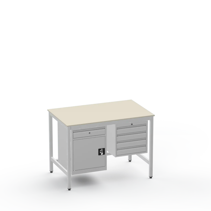 Electronics ESD Workbench | Anti-Static Worktop | Cupboard With Drawer & 4 Drawers