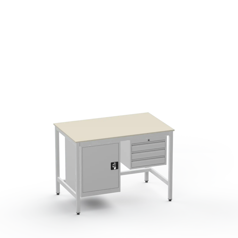 Electronics ESD Workbench | Anti-Static Worktop | Cupboard & 3 Drawers