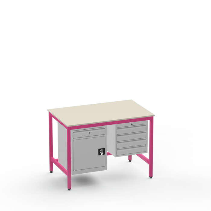 Electronics ESD Workbench | Anti-Static Worktop | Cupboard With Drawer & 4 Drawers