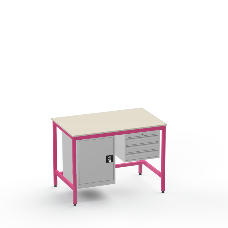 Electronics ESD Workbench | Anti-Static Worktop | Cupboard & 3 Drawers