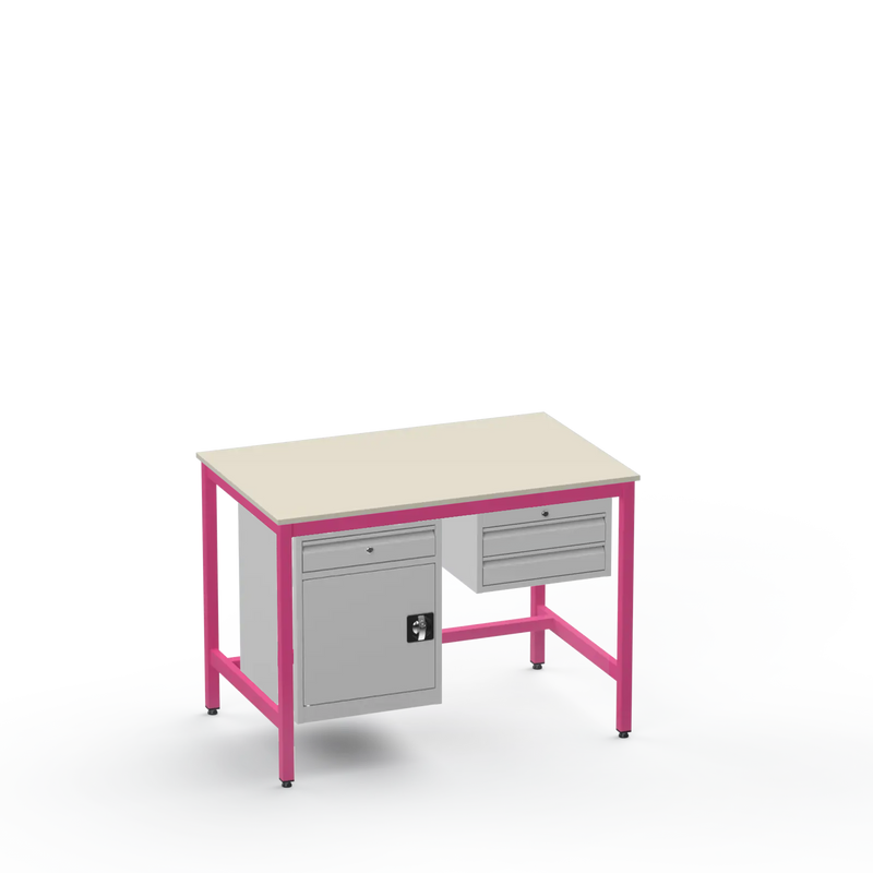 Electronics ESD Workbench | Anti-Static Worktop | Cupboard With Drawer & 2 Drawers