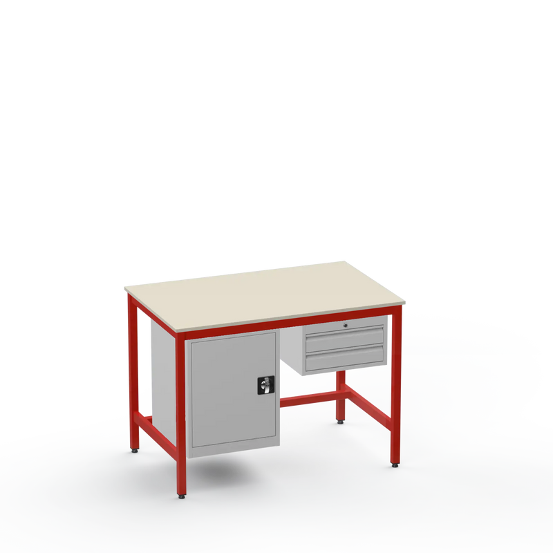 Electronics ESD Workbench | Anti-Static Worktop | Cupboard & 2 Drawers