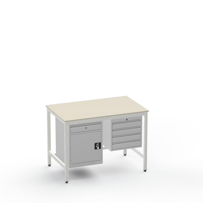 Electronics ESD Workbench | Anti-Static Worktop | Cupboard With Drawer & 4 Drawers