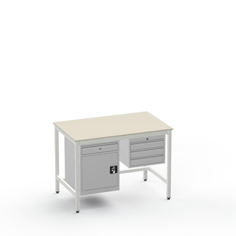 Electronics ESD Workbench | Anti-Static Worktop | Cupboard With Drawer & 3 Drawers