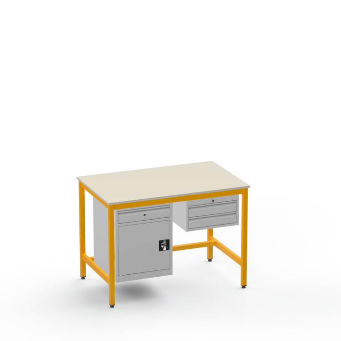 Electronics ESD Workbench | Anti-Static Worktop | Cupboard With Drawer & 2 Drawers
