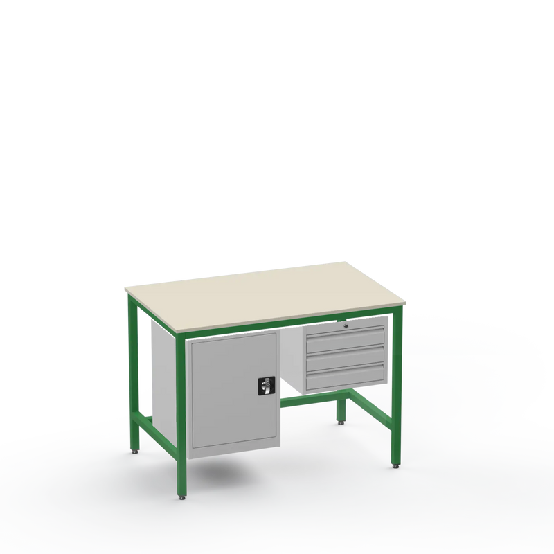 Electronics ESD Workbench | Anti-Static Worktop | Cupboard & 3 Drawers