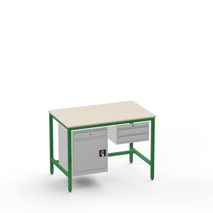 Electronics ESD Workbench | Anti-Static Worktop | Cupboard With Drawer & 2 Drawers
