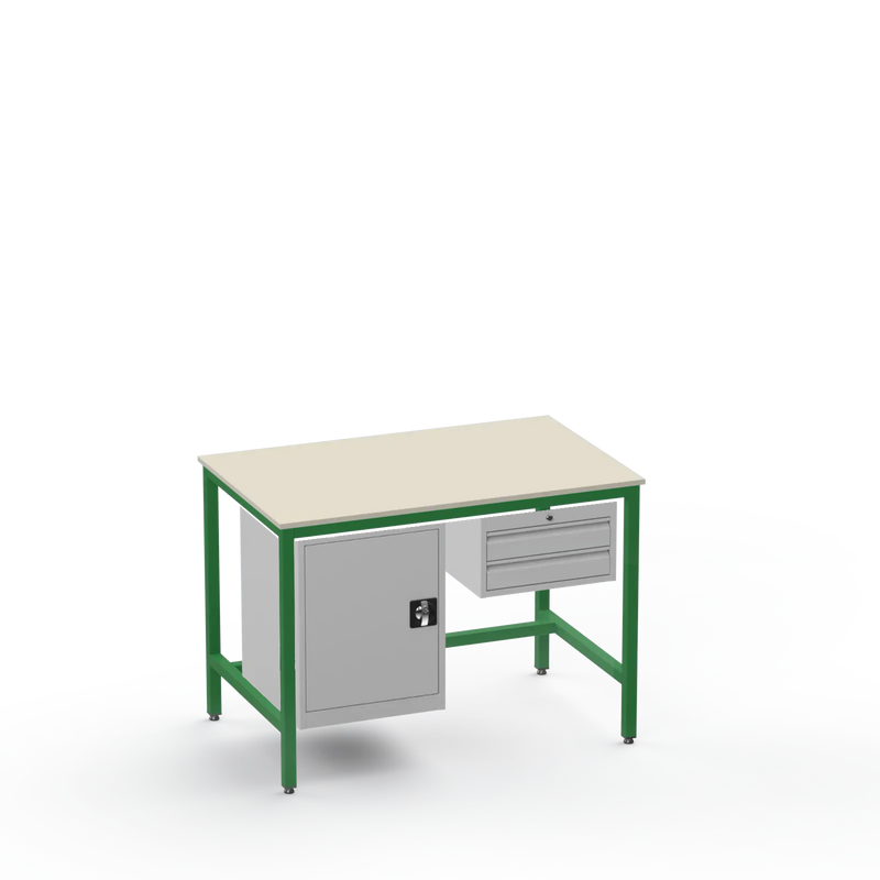Electronics ESD Workbench | Anti-Static Worktop | Cupboard & 2 Drawers