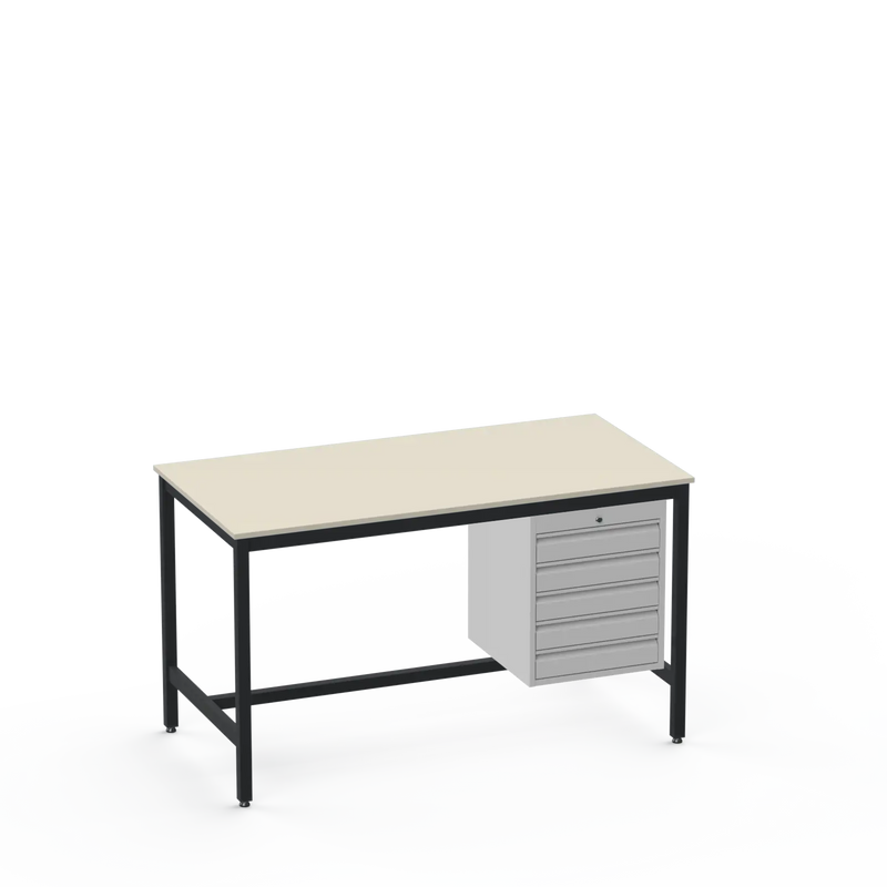 Electronics ESD Workbench | Anti-Static Worktop | 5 Drawers