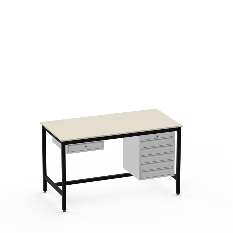 ESD Workbench | Anti-Static Worktop | 1 Drawer & 5 Drawers