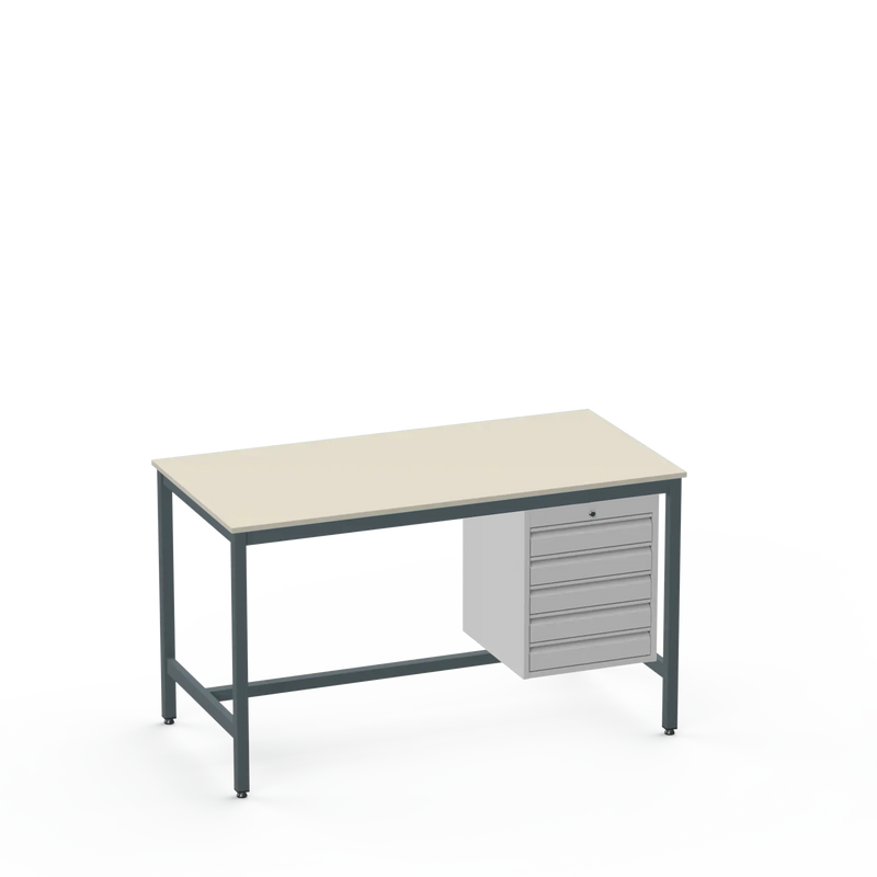 Electronics ESD Workbench | Anti-Static Worktop | 5 Drawers