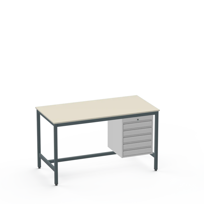 Electronics ESD Workbench | Anti-Static Worktop | 5 Drawers