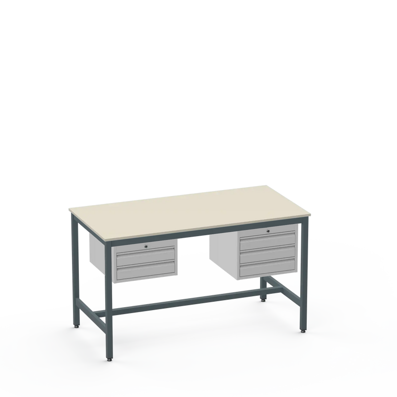 Electronics ESD Workbench | Anti-Static Worktop | 2 Drawers & 3 Drawers