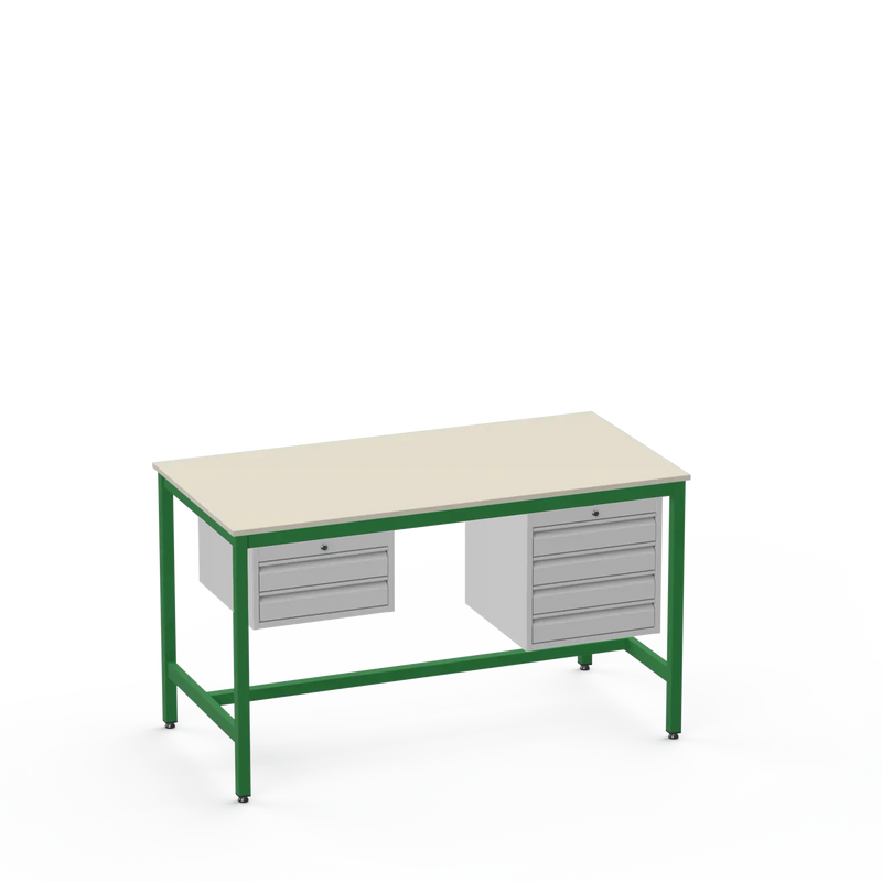 Electronics ESD Workbench | Anti-Static Worktop | 2 Drawers & 4 Drawers