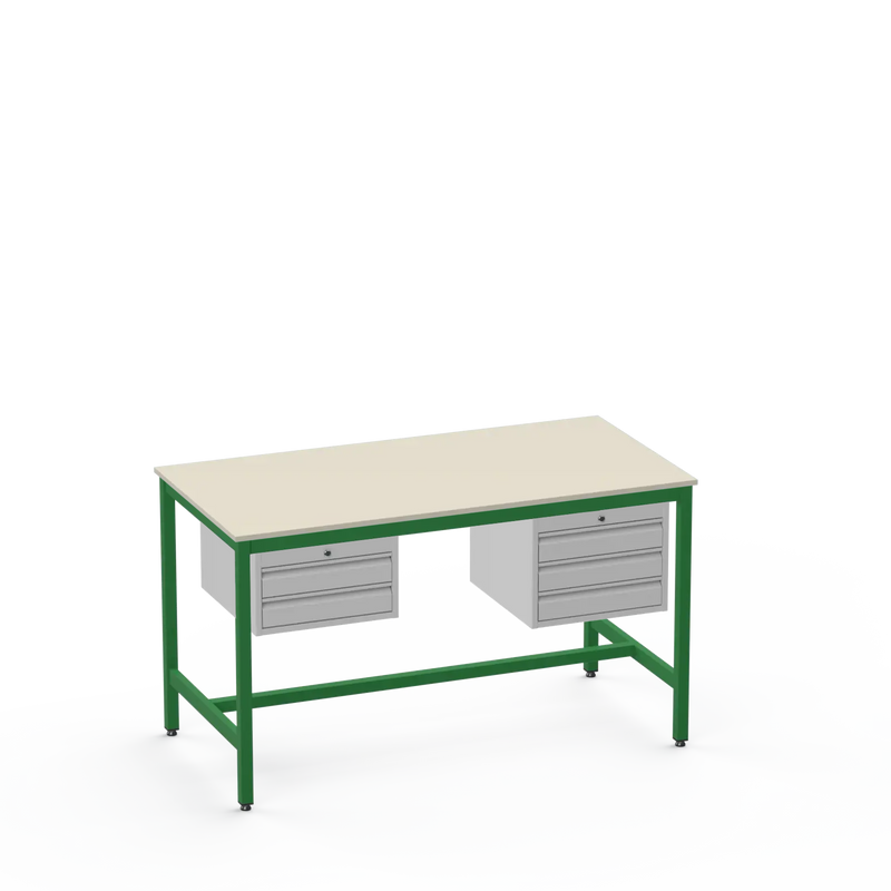 Electronics ESD Workbench | Anti-Static Worktop | 2 Drawers & 3 Drawers