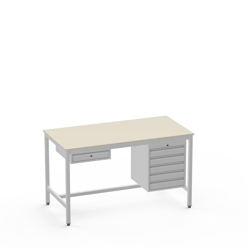ESD Workbench | Anti-Static Worktop | 1 Drawer & 5 Drawers