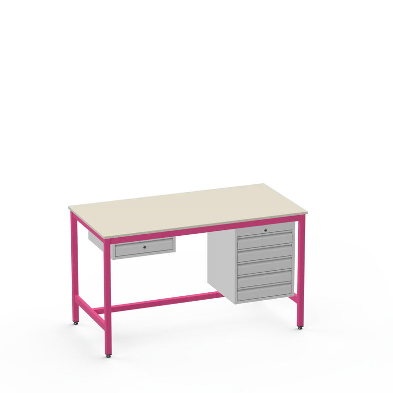 ESD Workbench | Anti-Static Worktop | 1 Drawer & 5 Drawers