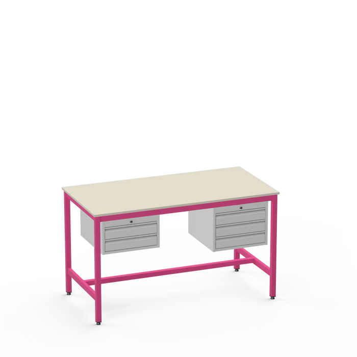 Electronics ESD Workbench | Anti-Static Worktop | 2 Drawers & 3 Drawers