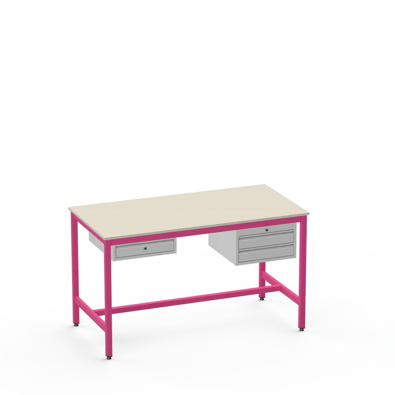 ESD Workbench | Anti-Static Worktop | 1 Drawer & 2 Drawers