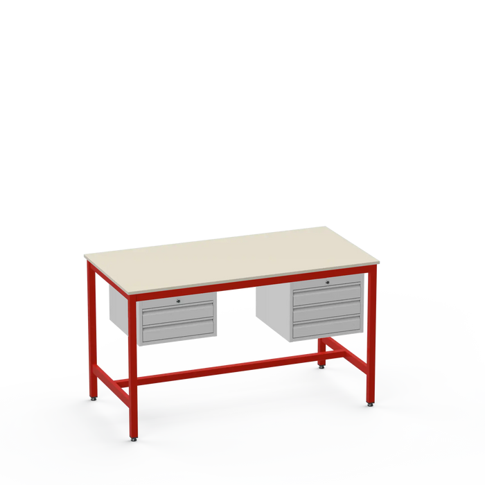 Electronics ESD Workbench | Anti-Static Worktop | 2 Drawers & 3 Drawers