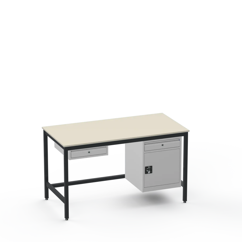 Electronics ESD Workbench | Anti-Static Worktop | 1 Drawer & Cupboard With Drawer