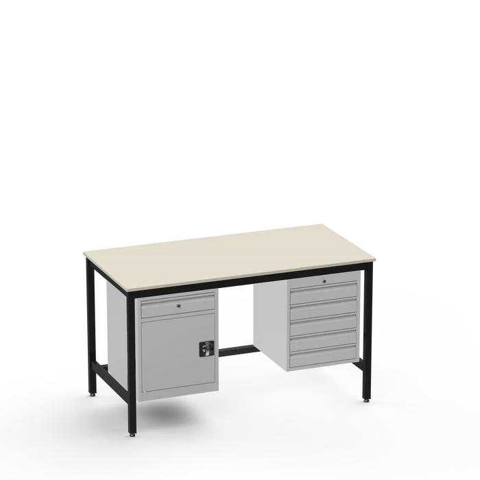 Electronics ESD Workbench | Anti-Static Worktop | Cupboard With Drawer & 5 Drawers