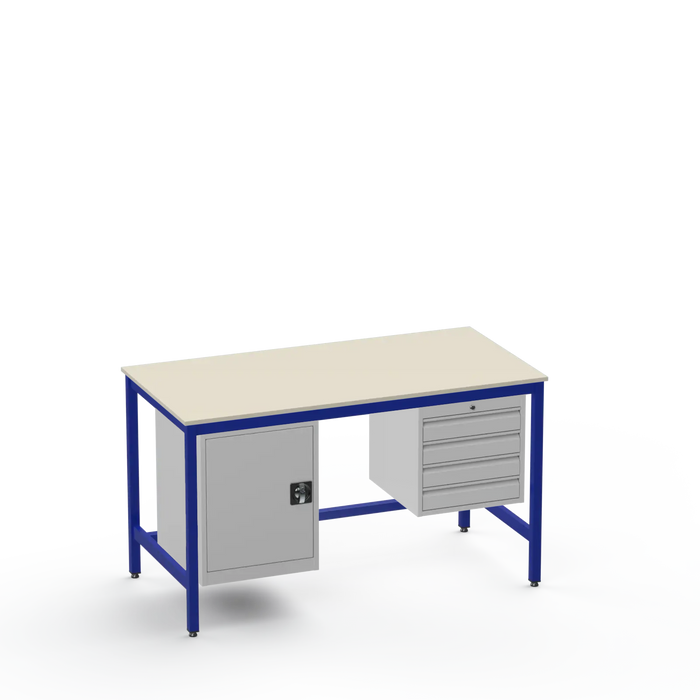 Electronics ESD Workbench | Anti-Static Worktop | Cupboard & 4 Drawers