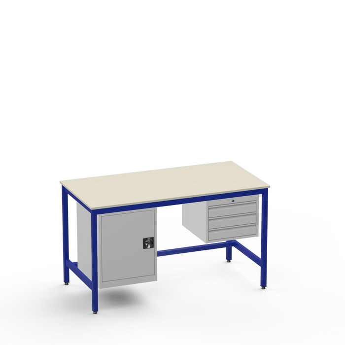 Electronics ESD Workbench | Anti-Static Worktop | Cupboard & 3 Drawers