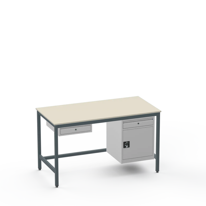 Electronics ESD Workbench | Anti-Static Worktop | 1 Drawer & Cupboard With Drawer