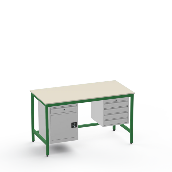 Electronics ESD Workbench | Anti-Static Worktop | Cupboard With Drawer & 4 Drawers