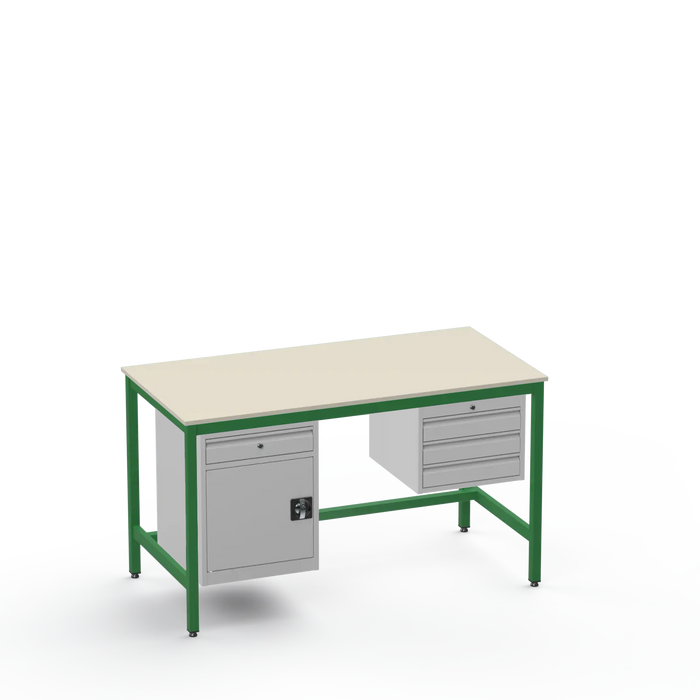 Electronics ESD Workbench | Anti-Static Worktop | Cupboard With Drawer & 3 Drawers