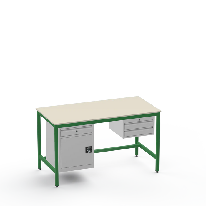 Electronics ESD Workbench | Anti-Static Worktop | Cupboard With Drawer & 2 Drawers