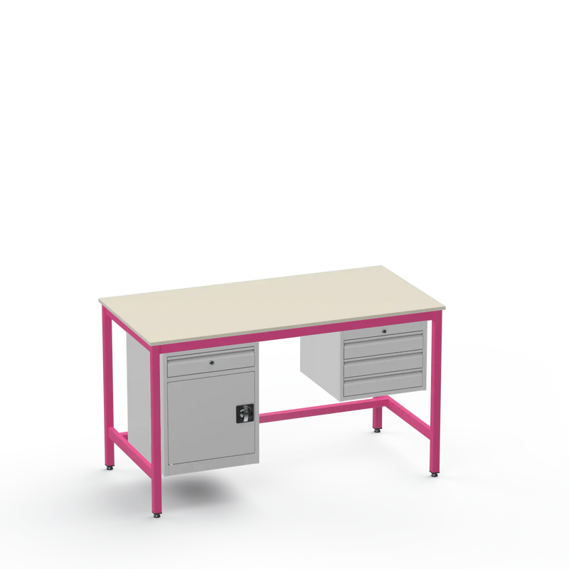 Electronics ESD Workbench | Anti-Static Worktop | Cupboard With Drawer & 3 Drawers