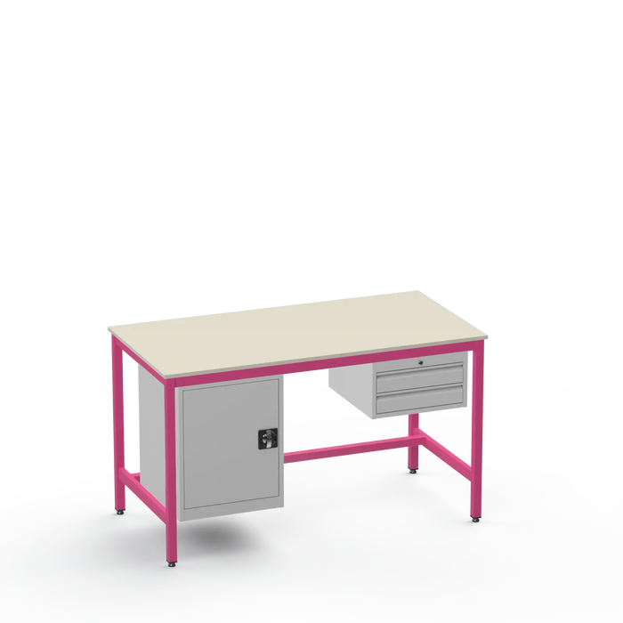 Electronics ESD Workbench | Anti-Static Worktop | Cupboard & 2 Drawers