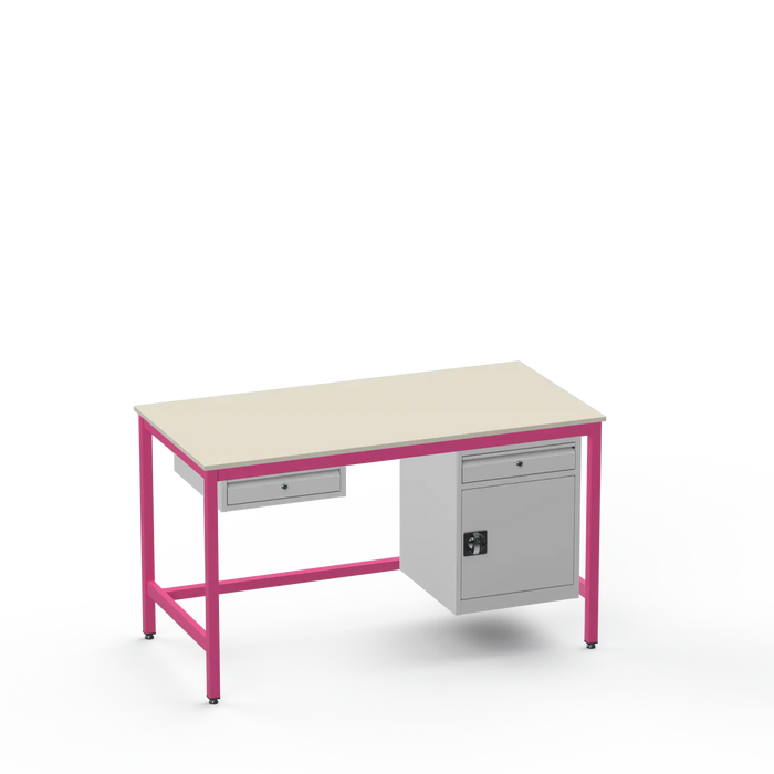 Electronics ESD Workbench | Anti-Static Worktop | 1 Drawer & Cupboard With Drawer
