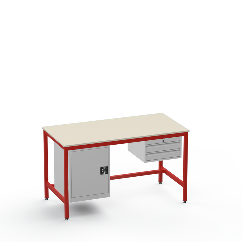 Electronics ESD Workbench | Anti-Static Worktop | Cupboard & 2 Drawers