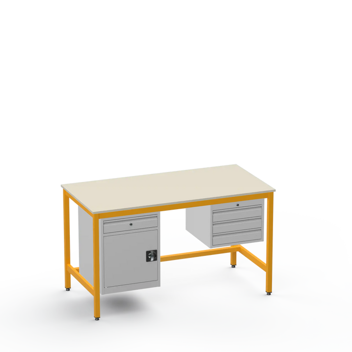 Electronics ESD Workbench | Anti-Static Worktop | Cupboard With Drawer & 3 Drawers