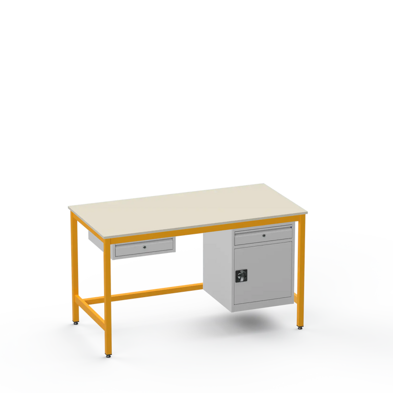 Electronics ESD Workbench | Anti-Static Worktop | 1 Drawer & Cupboard With Drawer